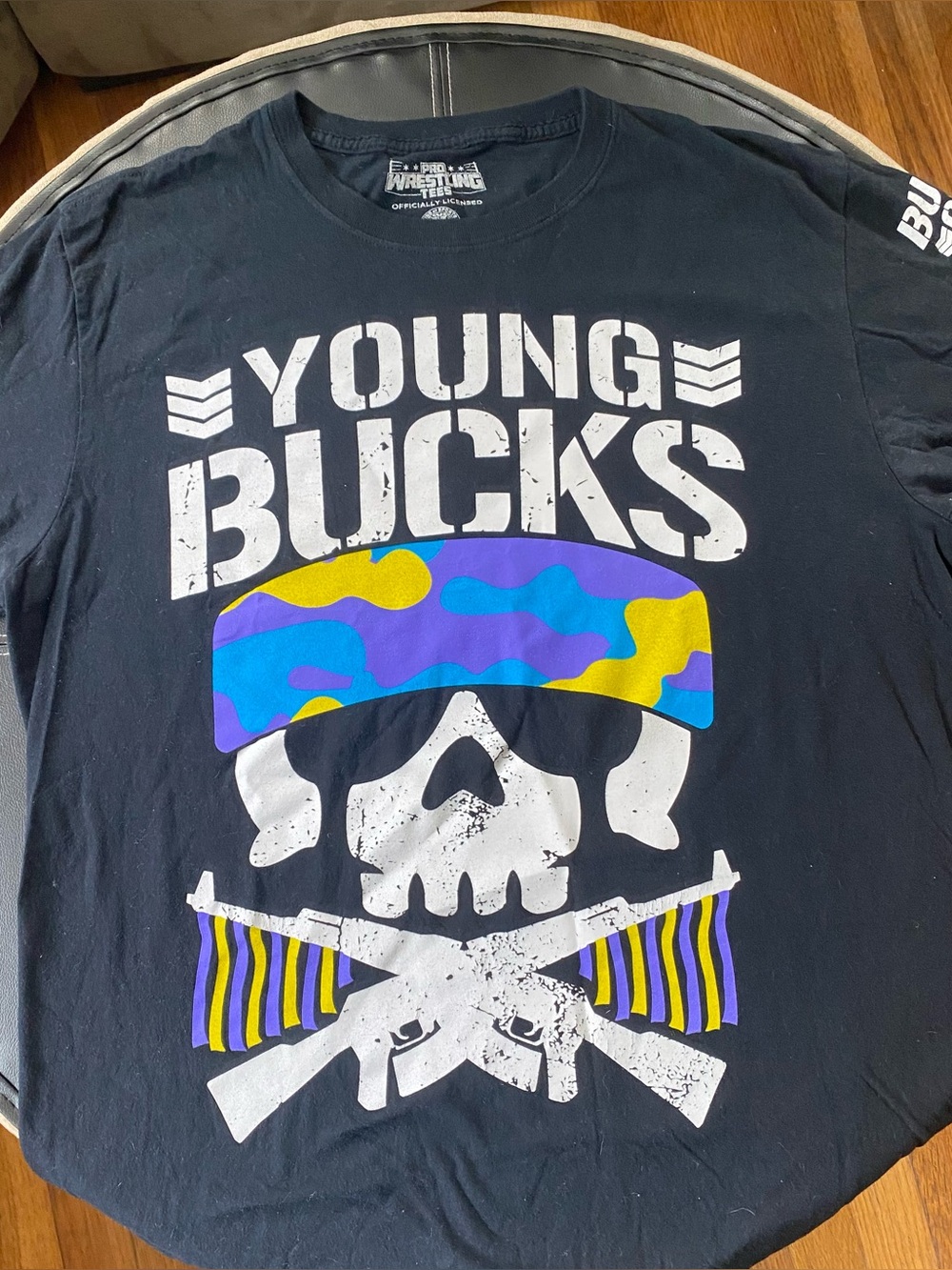 Young Bucks Bullet Club Black Graphic Tee by Pro Wrestling